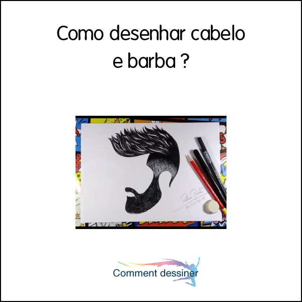 Como desenhar cabelo e barba